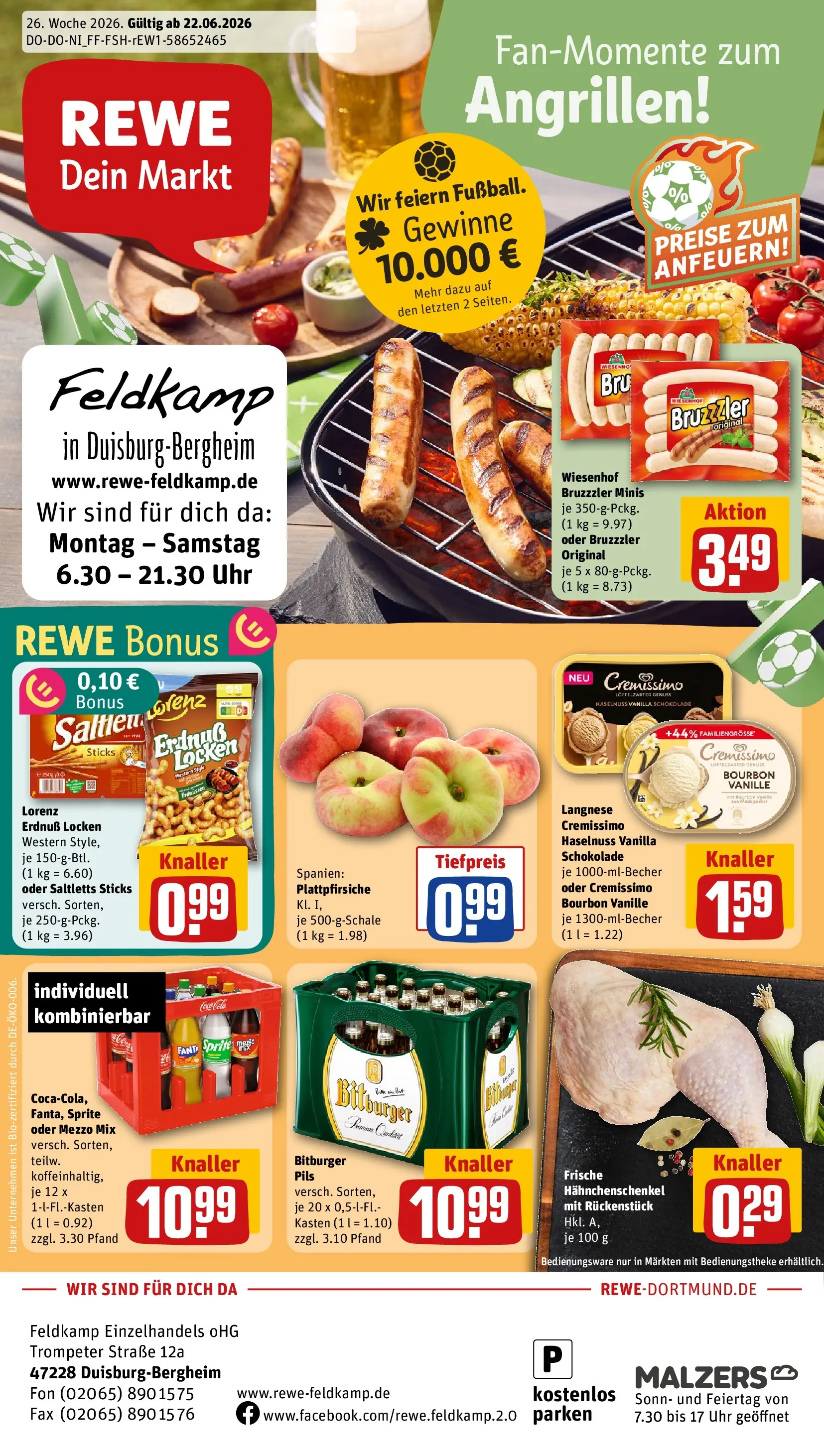 REWE Prospekt ab 21.06.2026 zum Blättern » Angebote | Seite: 1