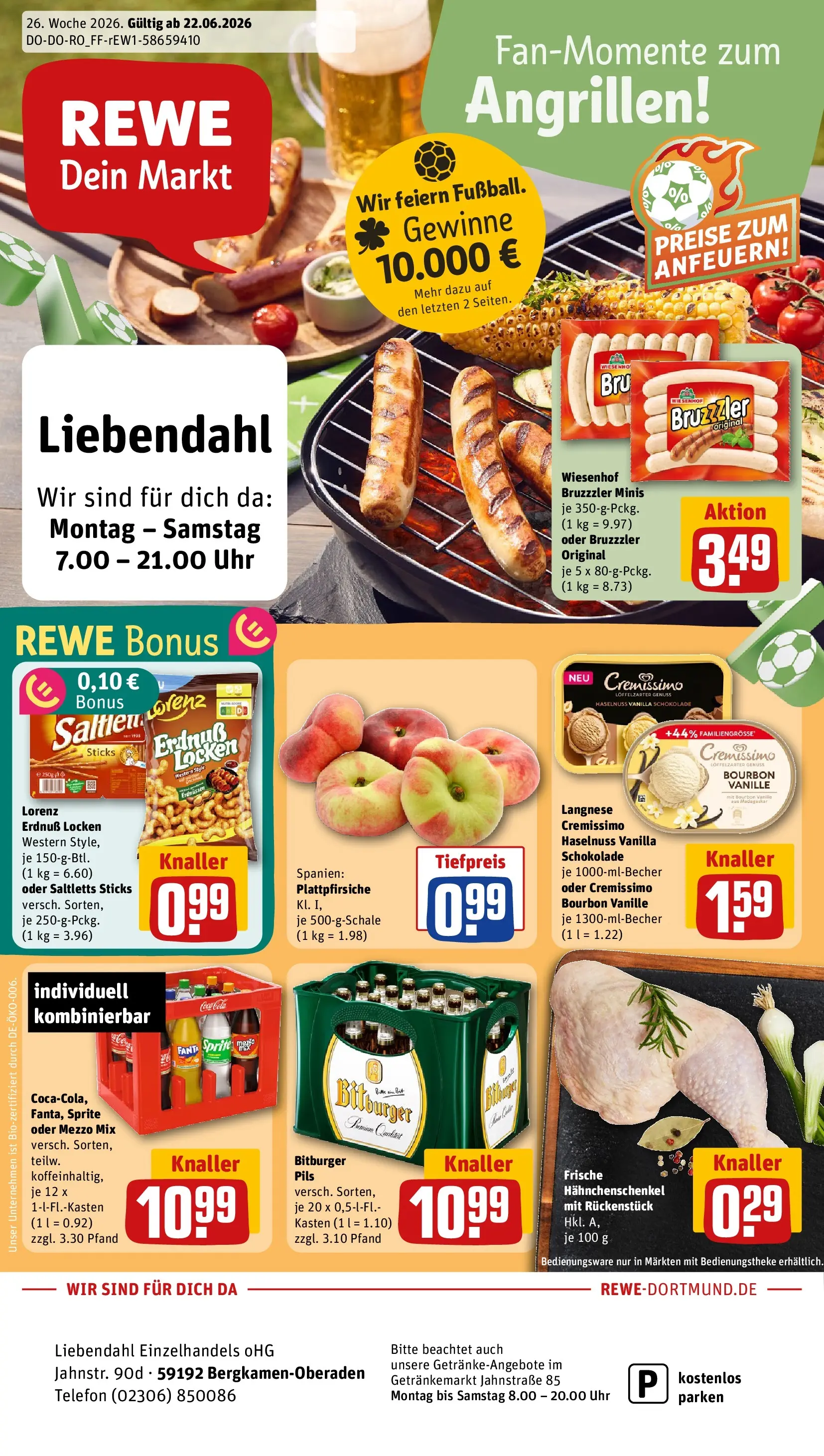 REWE Prospekt ab 21.06.2026 zum Blättern » Angebote | Seite: 1
