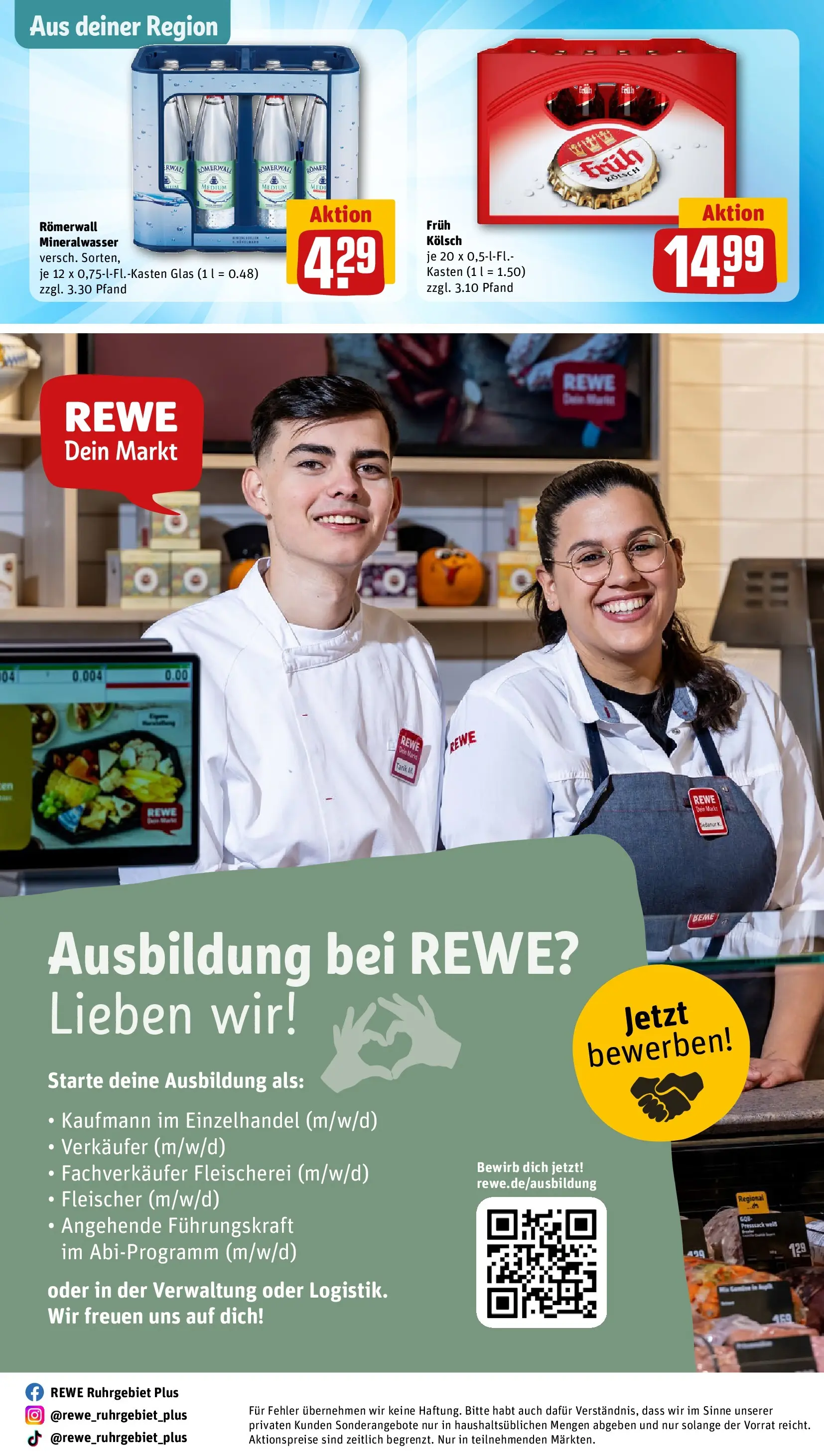 REWE Prospekt ab 21.06.2026 zum Blättern » Angebote | Seite: 29 | Produkte: Mineralwasser