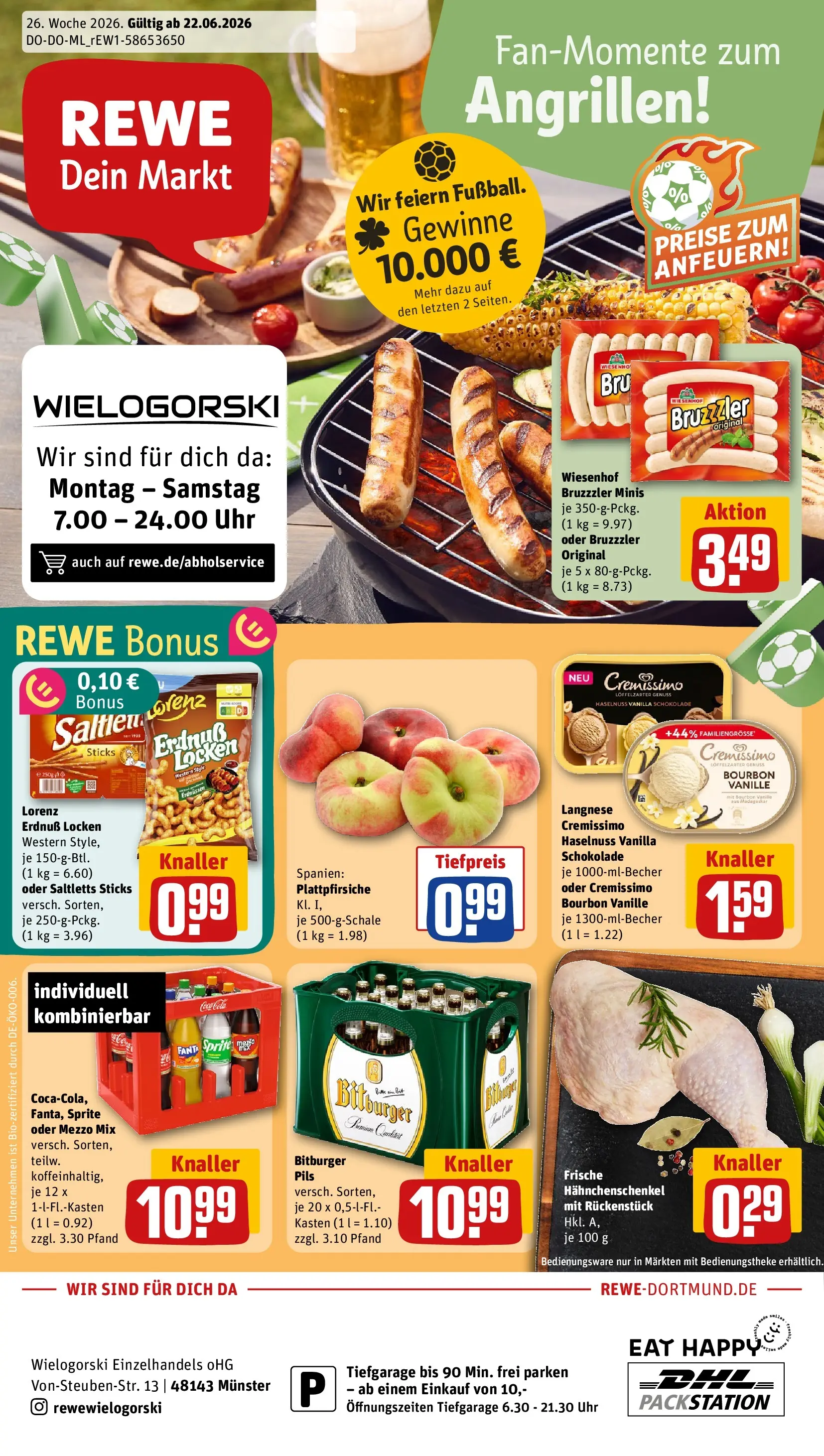 REWE Prospekt ab 21.06.2026 zum Blättern » Angebote | Seite: 1