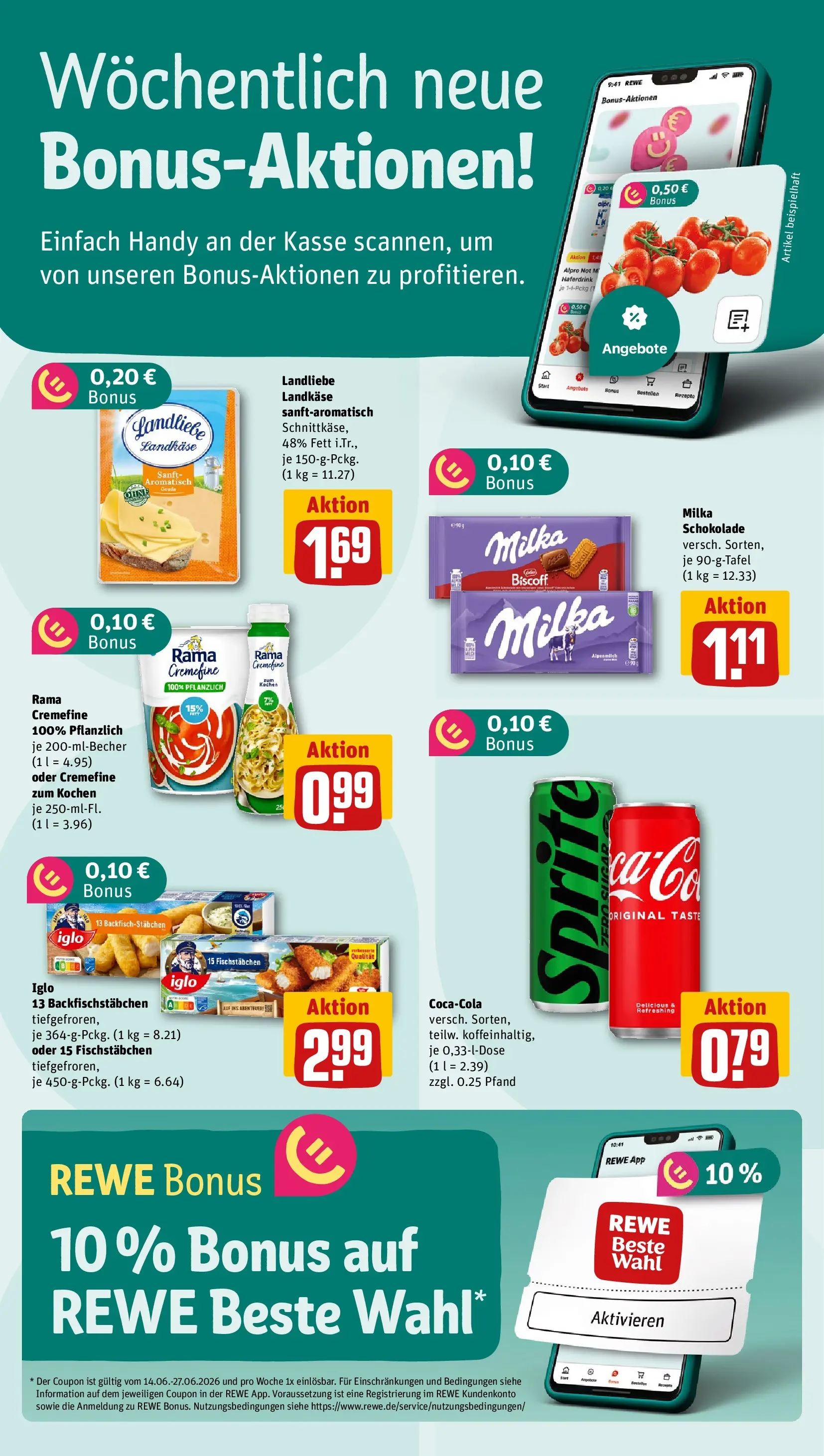 REWE Prospekt ab 22.06.2026 zum Blättern » Angebote | Seite: 2