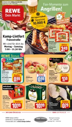 Rewe Prospekt Kamp-Lintfort ab 21.06.2026 gültig Rewe Prospekt Kamp-Lintfort ab 21.06.2026 gültig