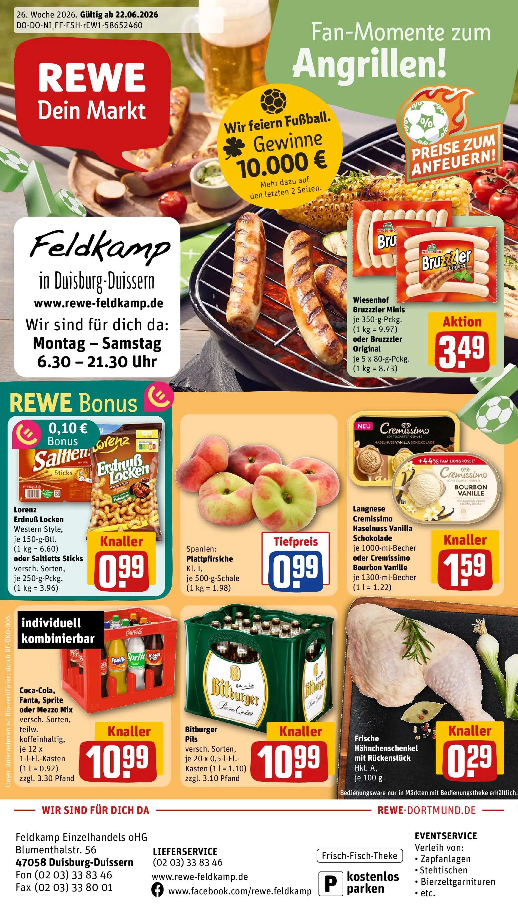 REWE Prospekt ab 21.06.2026 zum Blättern » Angebote | Seite: 1