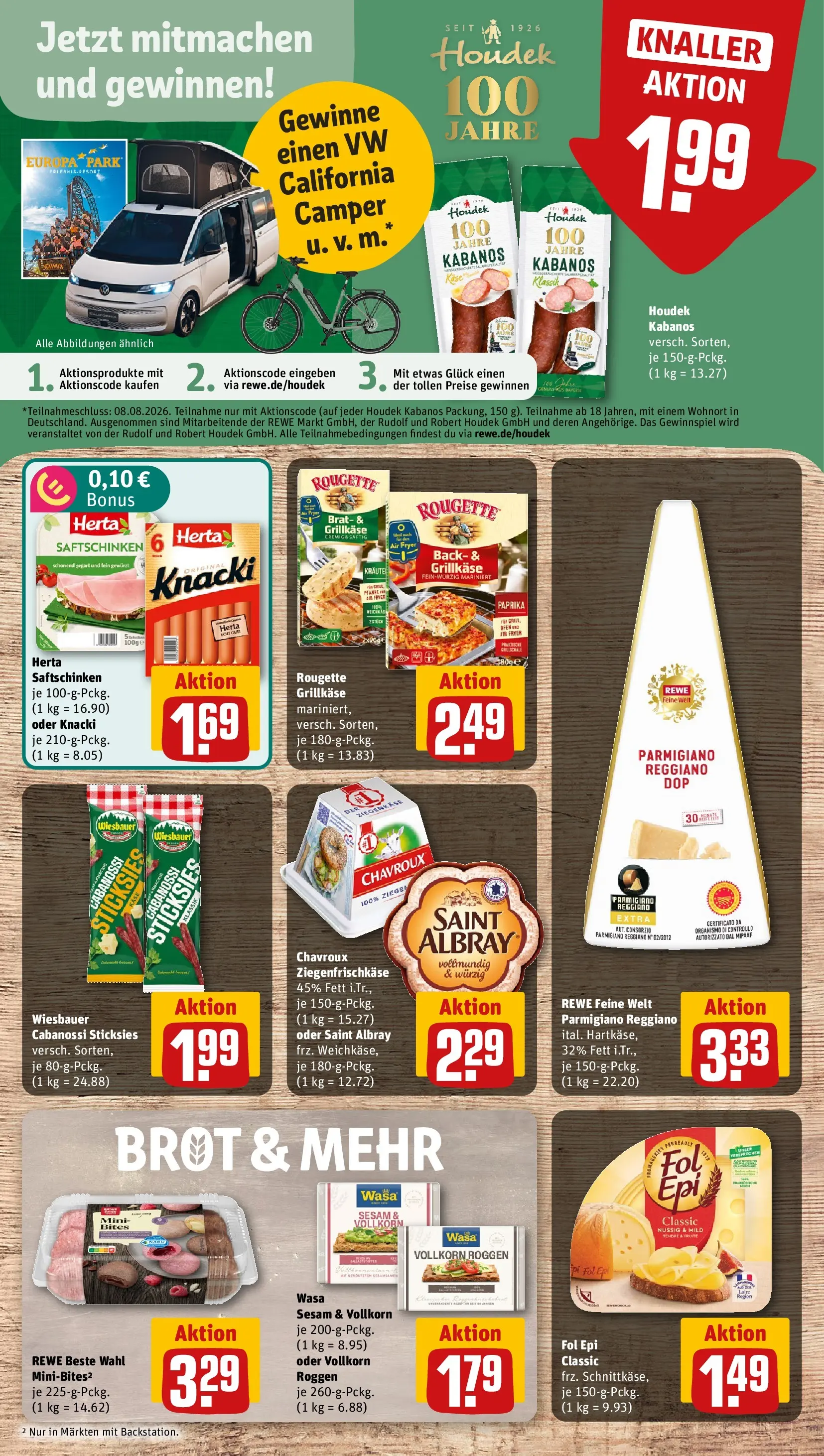 REWE Prospekt ab 22.06.2026 zum Blättern » Angebote | Seite: 11 | Produkte: Ziegenkäse, Paprika, Brot