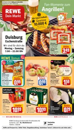 Rewe Prospekt Duisburg ab 21.06.2026 gültig Rewe Prospekt Duisburg ab 21.06.2026 gültig