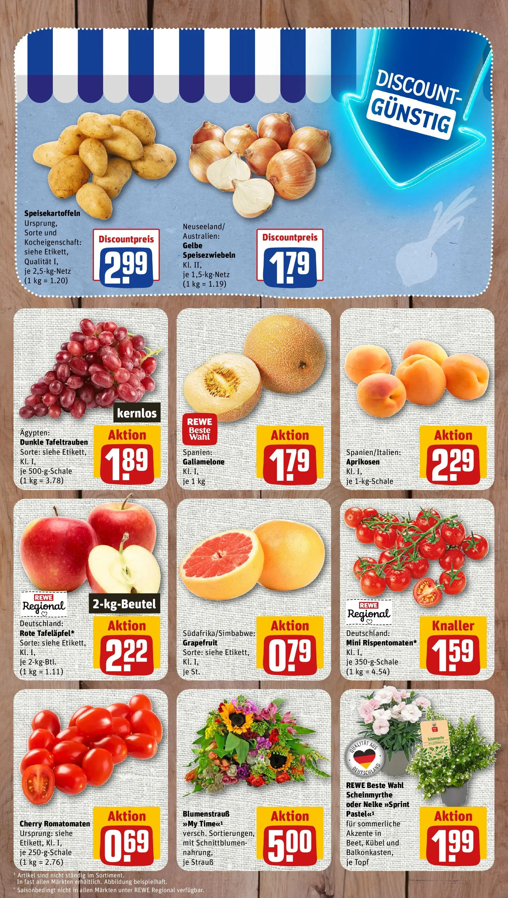 REWE Prospekt ab 21.06.2026 zum Blättern » Angebote | Seite: 3 | Produkte: Tomaten, Grapefruit