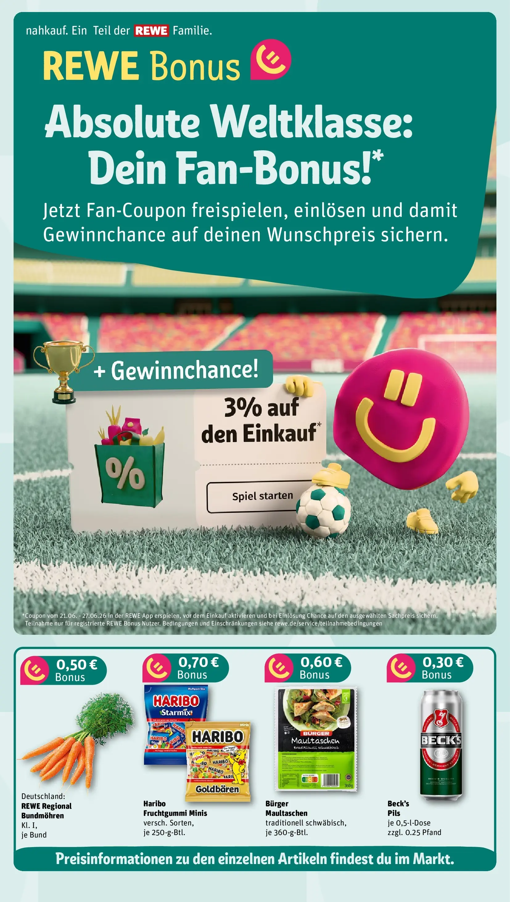 REWE Prospekt ab 21.06.2026 zum Blättern » Angebote | Seite: 4