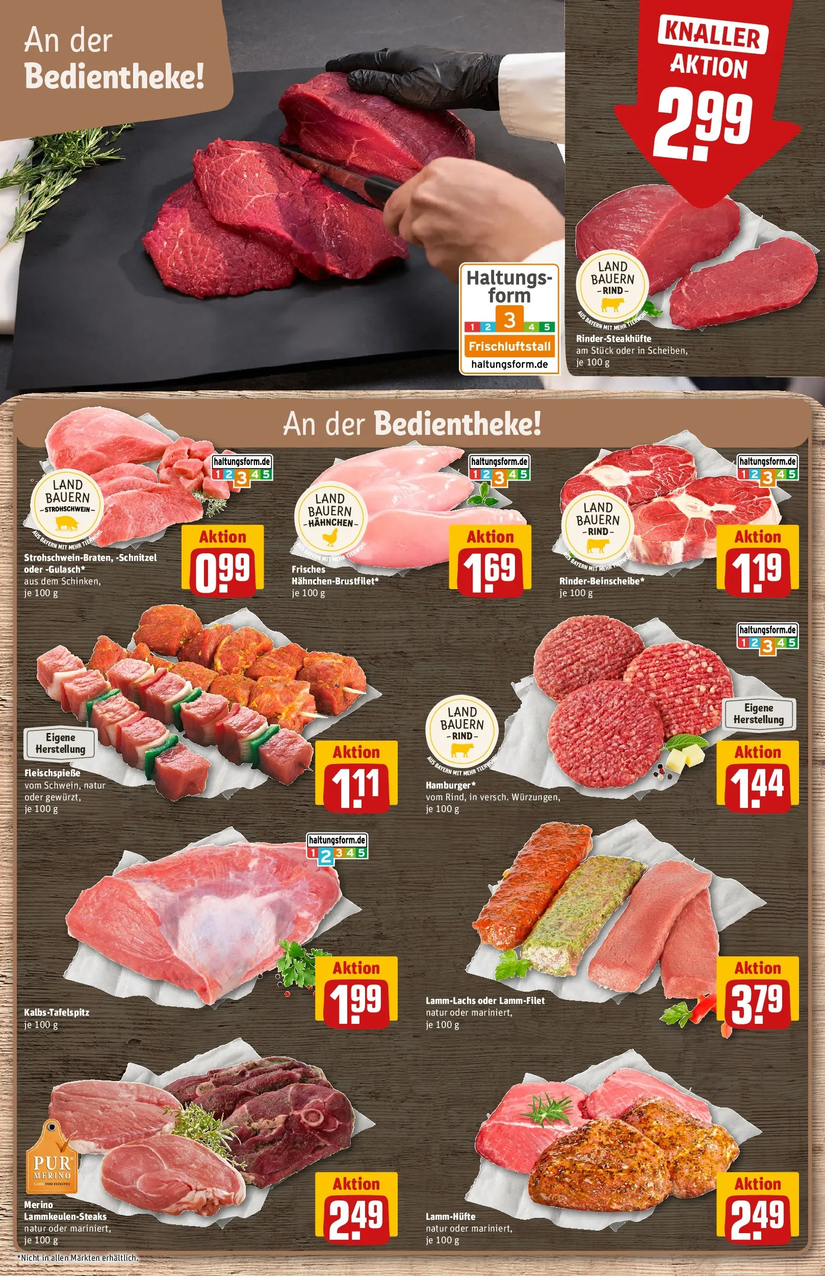 REWE Prospekt ab 21.06.2026 zum Blättern » Angebote | Seite: 10 | Produkte: Hahnchen, Schnitzel, Steak