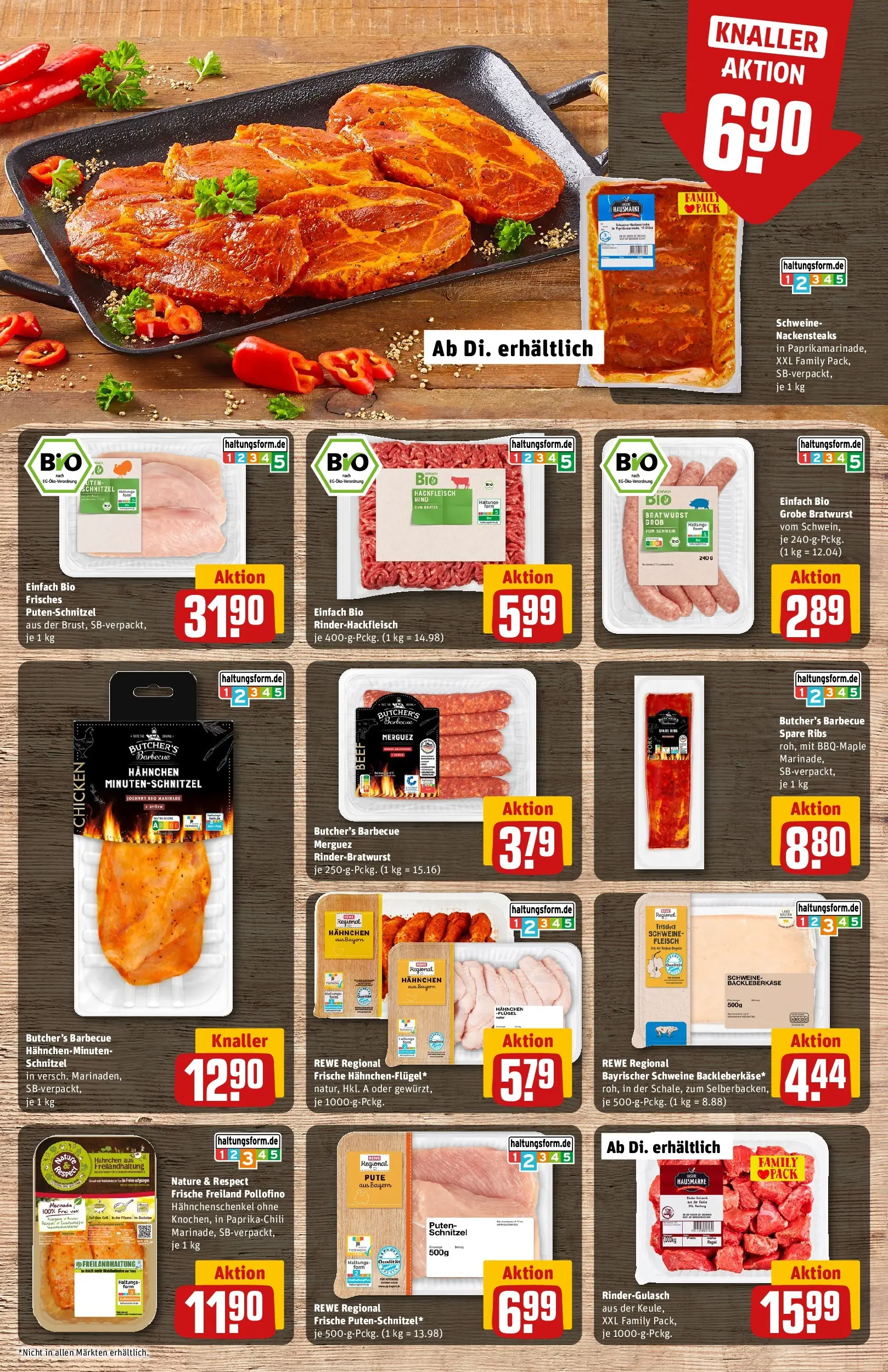 REWE Prospekt ab 21.06.2026 zum Blättern » Angebote | Seite: 11 | Produkte: Hahnchen, Joghurt, Putenschnitzel, Fleisch