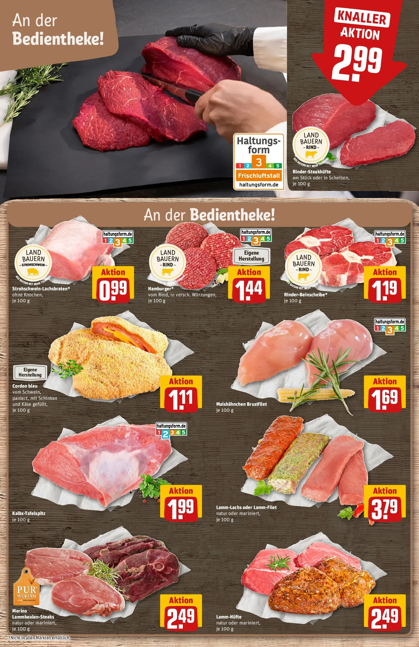 REWE Prospekt ab 21.06.2026 zum Blättern » Angebote | Seite: 10 | Produkte: Käse, Schinken, Steak