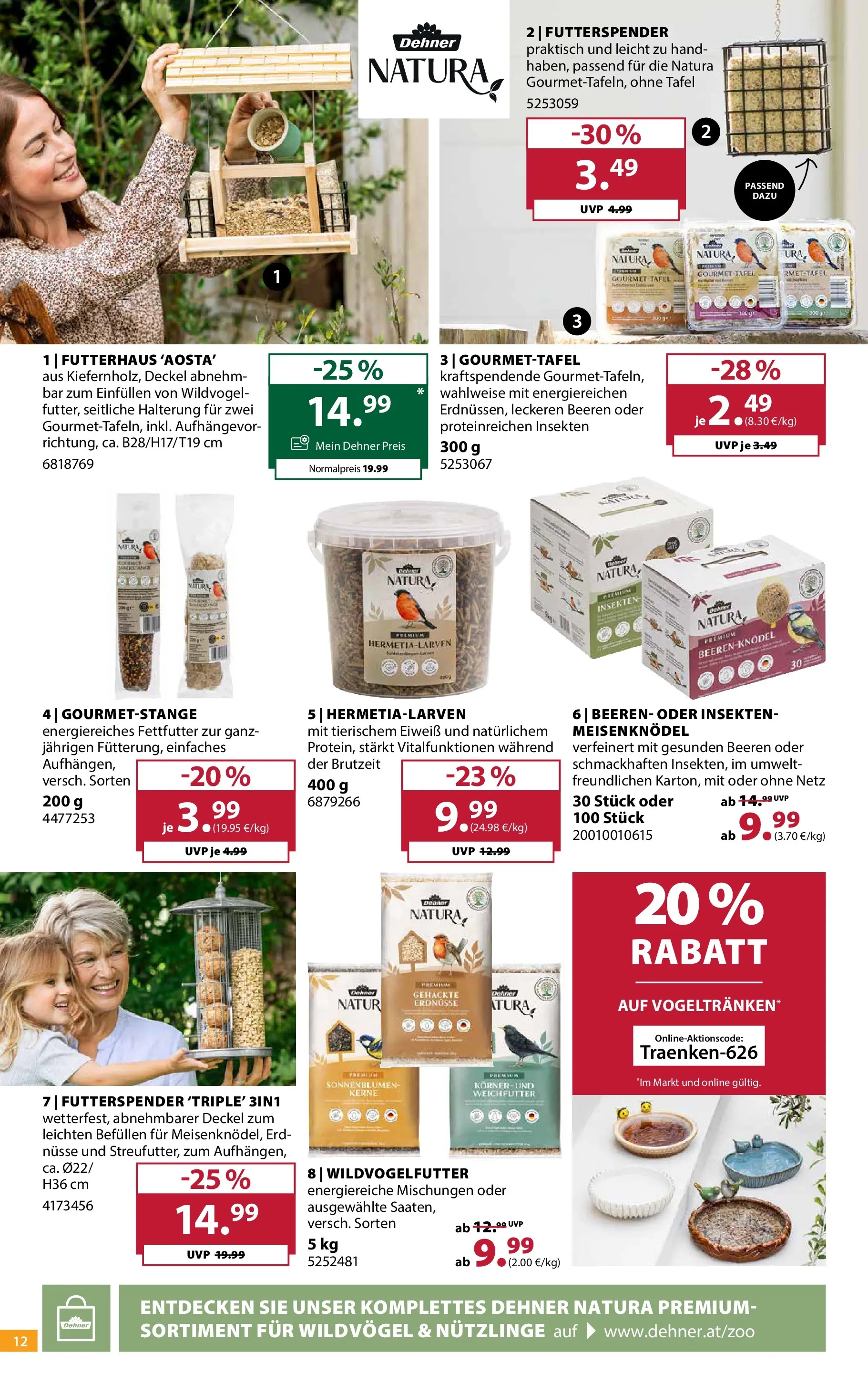 Dehner - Dehner: Garten & Zoo von 23.06.2026 - Aktuelle Angebote | Seite: 12 | Produkte: Nüsse, Папионка