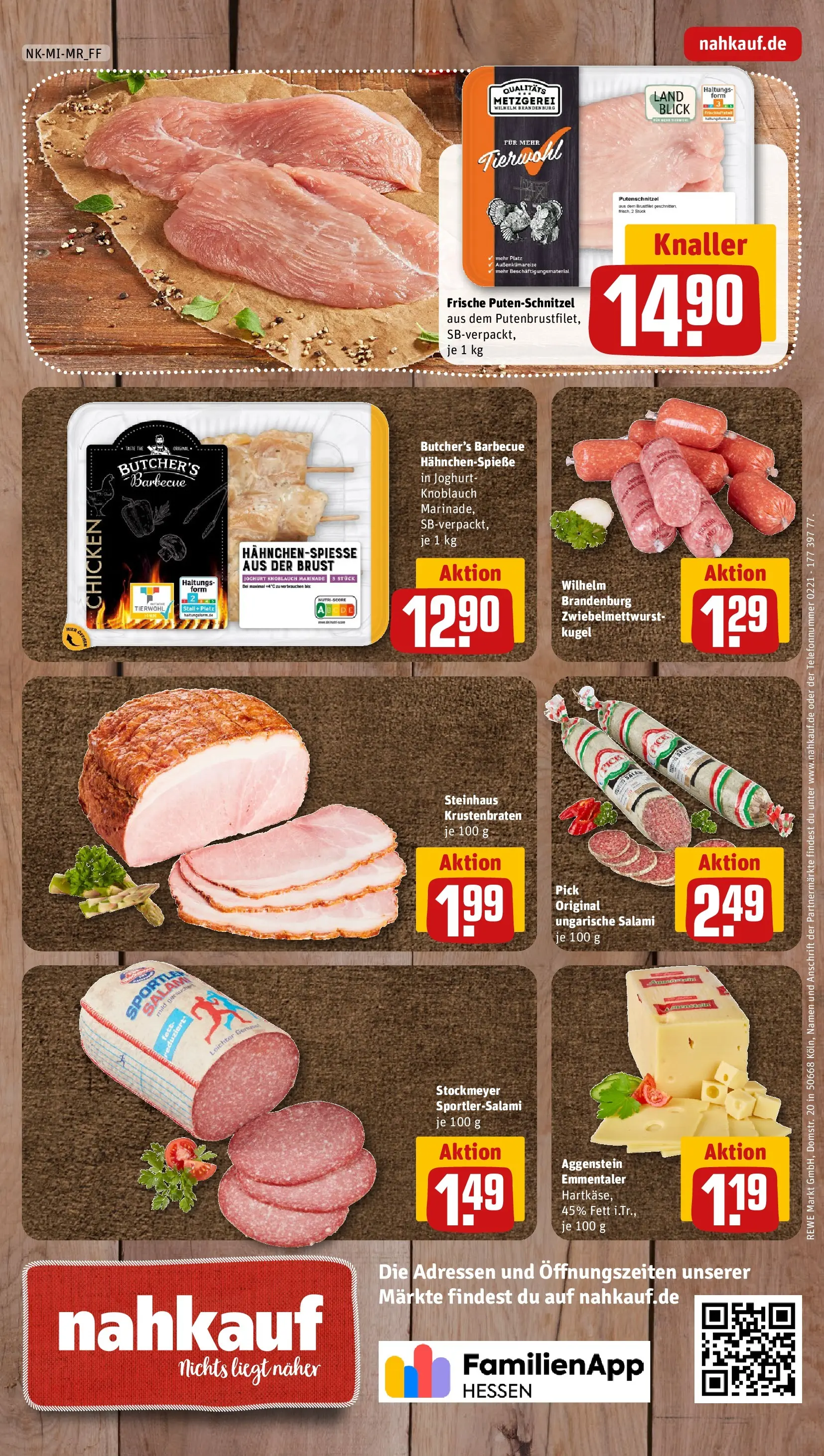 REWE Prospekt ab 21.06.2026 zum Blättern » Angebote | Seite: 8 | Produkte: Joghurt, Krustenbraten, Knoblauch, Salami
