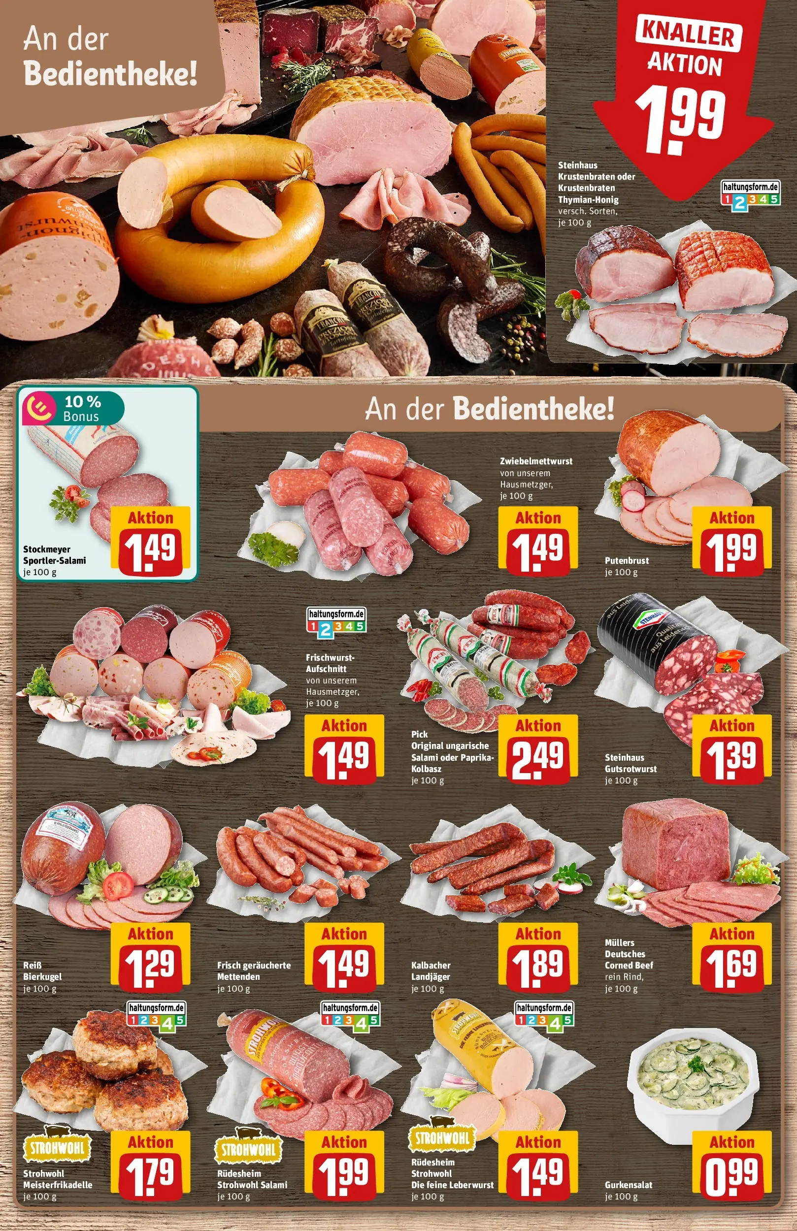 REWE Prospekt ab 21.06.2026 zum Blättern » Angebote | Seite: 12 | Produkte: Krustenbraten, Paprika, Salami
