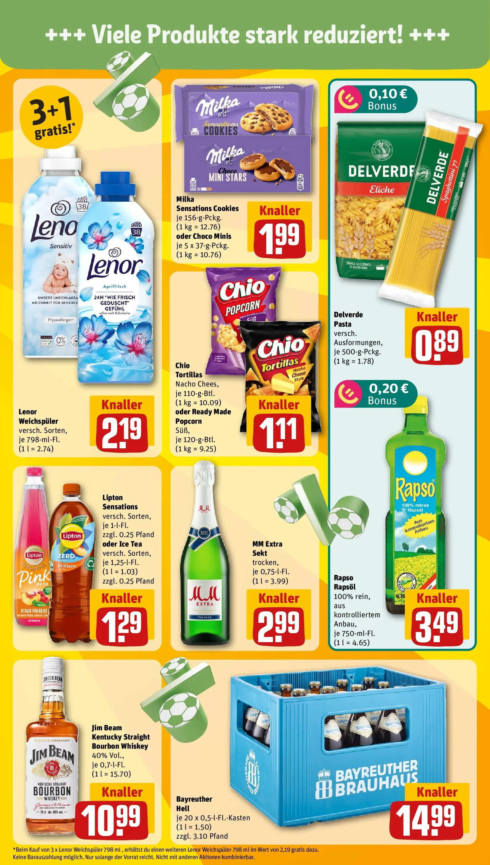 REWE Prospekt ab 21.06.2026 zum Blättern » Angebote | Seite: 5 | Produkte: Jim beam, Rapsöl, Chio tortillas, Whiskey