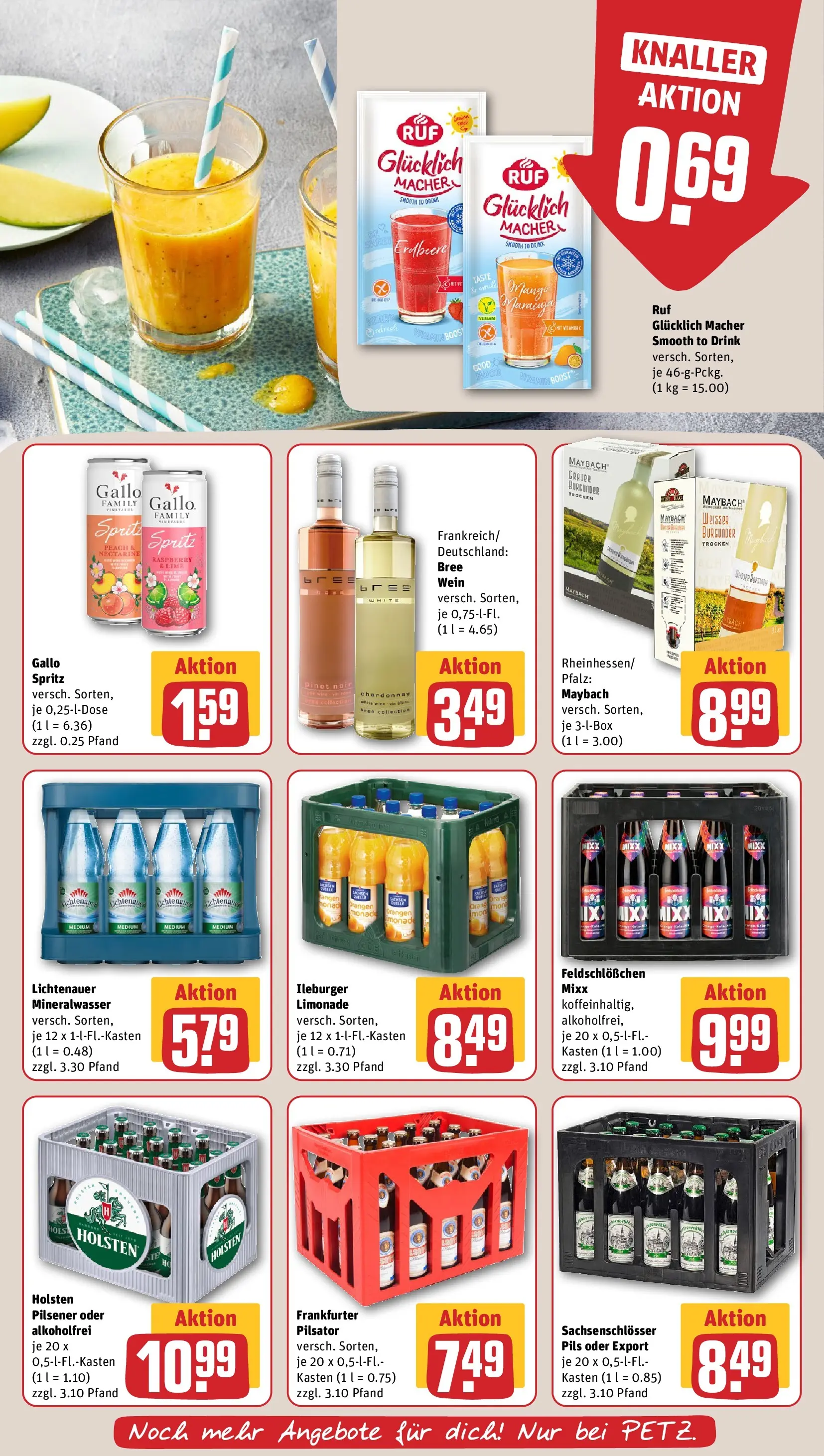 REWE Prospekt ab 21.06.2026 zum Blättern » Angebote | Seite: 13 | Produkte: Sprite, Cola, Bree, Mango