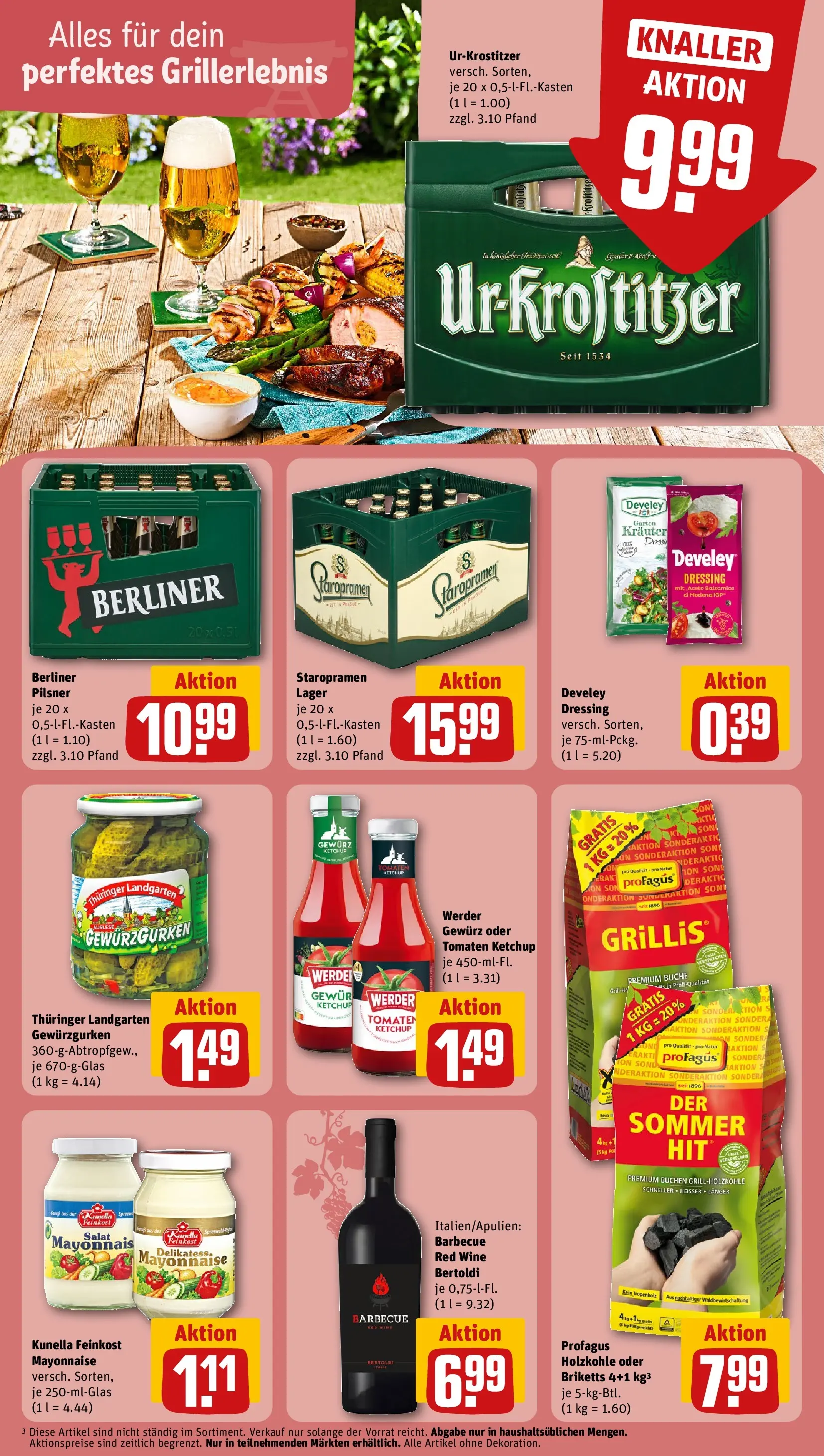 REWE Prospekt ab 21.06.2026 zum Blättern » Angebote | Seite: 16 | Produkte: Dressing, Ketchup, Salat, Berliner pilsner