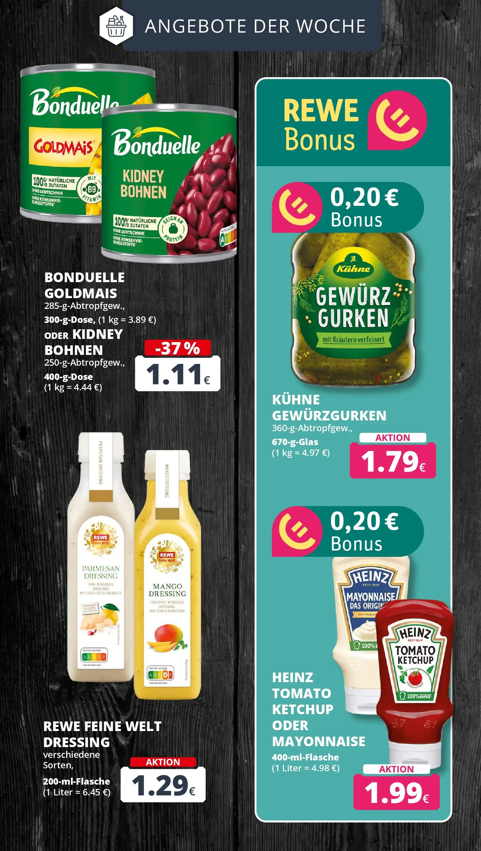 REWE Prospekt ab 21.06.2026 zum Blättern » Angebote | Seite: 6 | Produkte: Dressing, Mayonnaise, Mango, Ketchup