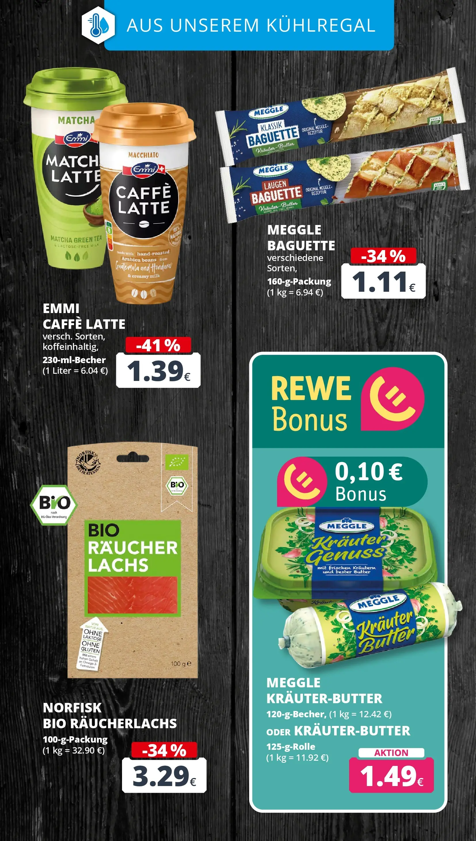 REWE Prospekt ab 21.06.2026 zum Blättern » Angebote | Seite: 17 | Produkte: Butter, Baguette, Kräuterbutter, Räucherlachs