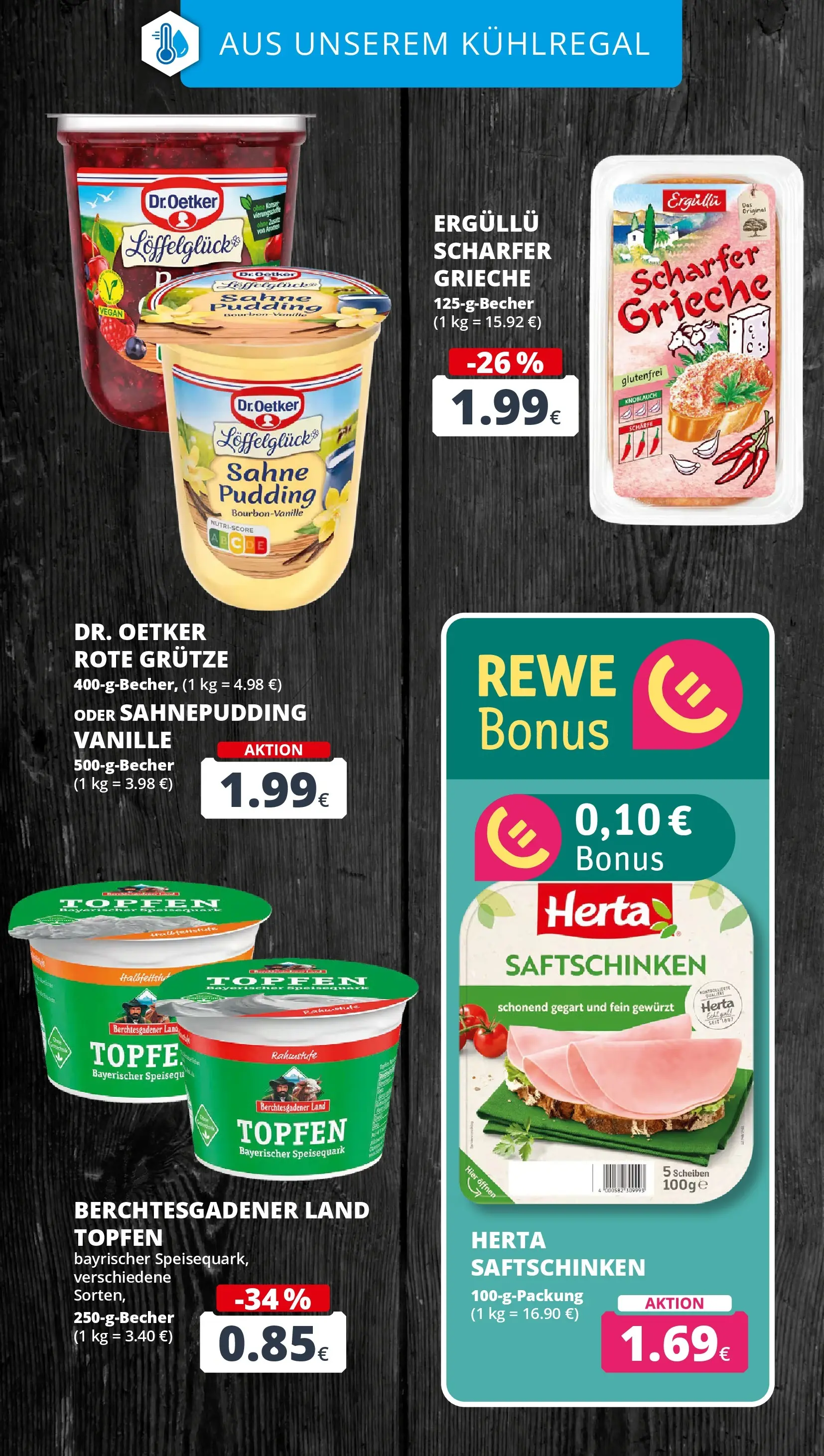REWE Prospekt ab 21.06.2026 zum Blättern » Angebote | Seite: 18 | Produkte: Quark, Knoblauch, Sahne, Speisequark