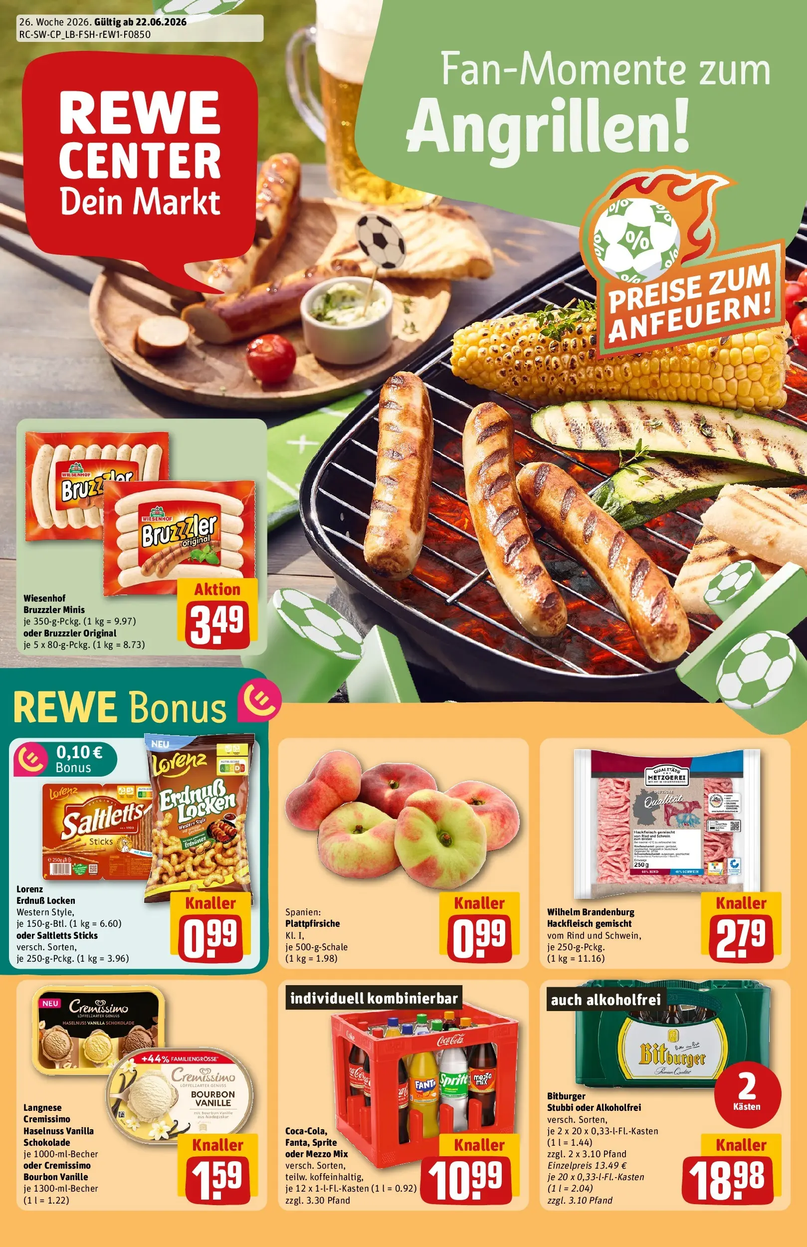 REWE Prospekt ab 21.06.2026 zum Blättern » Angebote | Seite: 1
