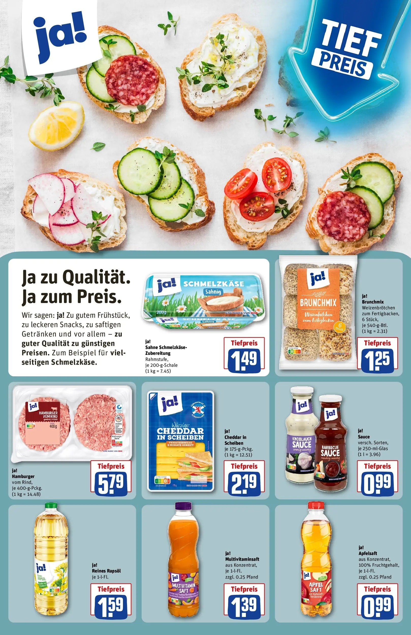 REWE Prospekt ab 21.06.2026 zum Blättern » Angebote | Seite: 16 | Produkte: Burger, Äpfel, Apple, Saft