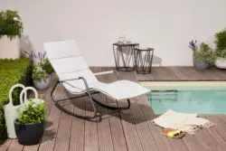 Sienna Garden Relaxliege ca.57x81x143cm Grau