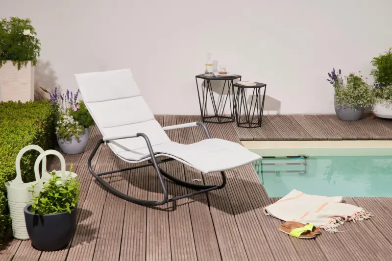 Sienna Garden Relaxliege ca.57x81x143cm Grau