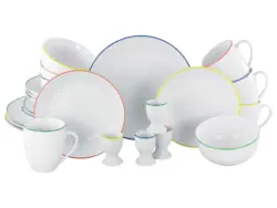 Kombiservice Luna Color Wei&szlig;/Multicolor, 24-teilig