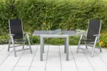 m&ouml;max Dornbirn - Ihr Trendm&ouml;belhaus in Dornbirn Gartentisch ausziehbar Semi Metall/Glas L: 80-120 cm