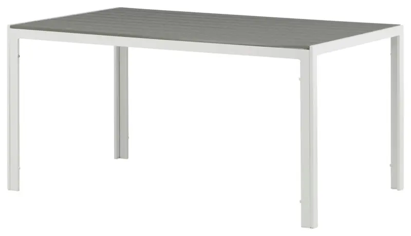 Gartentisch Break ca. 150x90 cm Grau/Wei&szlig;