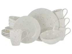 Kombiservice Confetti Weiss Creme, 16-teilig