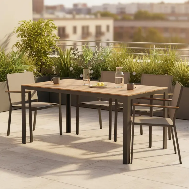Gartentisch Break ca. 150x90 cm Natur