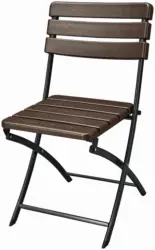 Klappstuhl-Set Tabora 2er-Set ca. 44x83 cm Braun/Schwarz