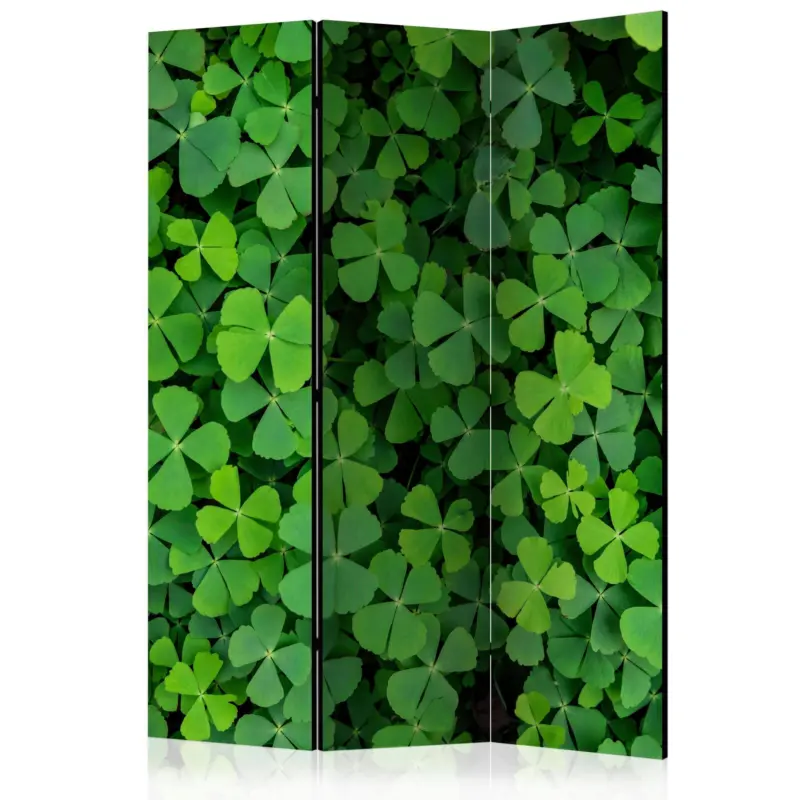 Paravent Green Clover Gr&uuml;n/Schwarz