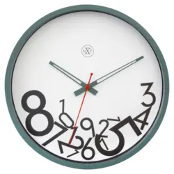 Wanduhr Dropped Members Gr&uuml;n/Wei&szlig;