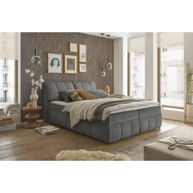 Bocbett mit Topper+Bettkasten 160x200 cm Valencia