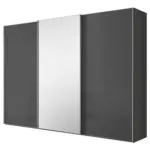 M&ouml;belix Schwebet&uuml;renschrank Lumos Vulkanglas mit Spiegel, B:249cm