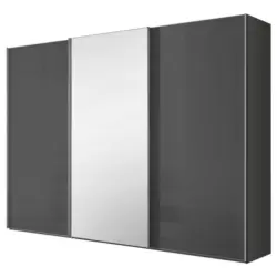 Schwebet&uuml;renschrank Lumos Vulkanglas mit Spiegel, B:249cm
