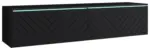 m&ouml;max Dornbirn - Ihr Trendm&ouml;belhaus in Dornbirn TV-Lowboard mit LED ca. 140x30 cm Schwarz Fischgr.