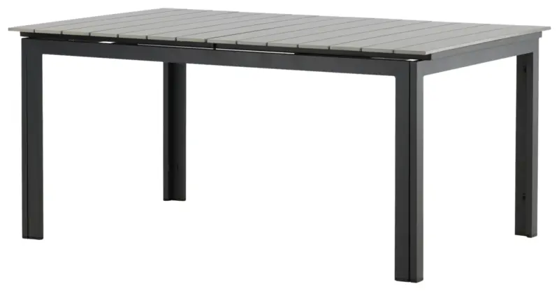 Gartentisch Levels ca. 160x100x75 cm Grau/Schwarz