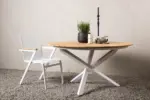m&ouml;max Dornbirn - Ihr Trendm&ouml;belhaus in Dornbirn Gartentisch Mexico ca. 140x75 cm Alu Wei&szlig;/Teak