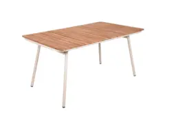 Gartentisch Carmel Teak/Wei&szlig; klappbar