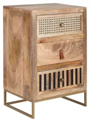Nachttisch WL6.482 ca.40x60x30cm Mangoholz massiv