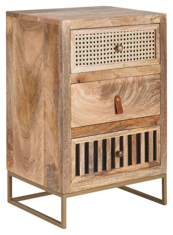 Nachttisch WL6.482 ca.40x60x30cm Mangoholz massiv