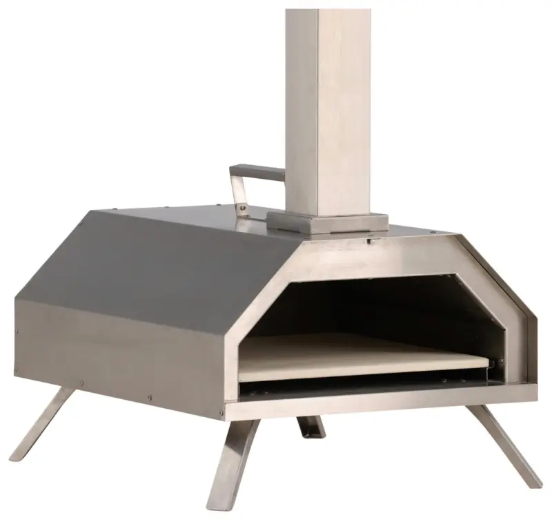 Pizzaofen Hamna ca. 76,4x68,1x40 cm Silber