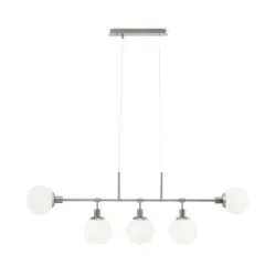 Pendelleuchte Erich Wei&szlig;/Nickelfarben max. 40 Watt