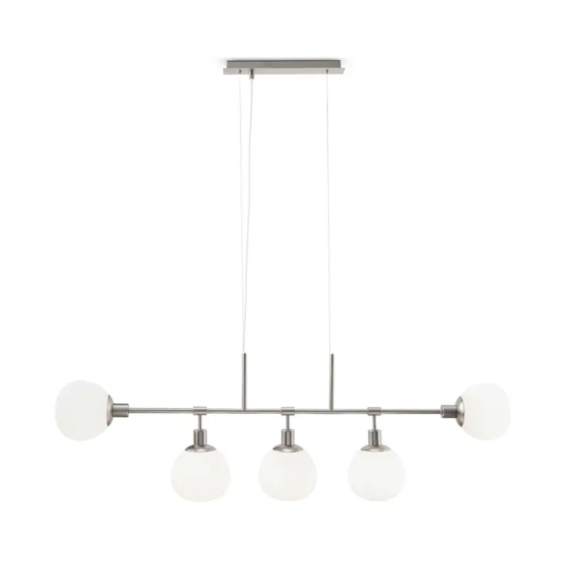 Pendelleuchte Erich Wei&szlig;/Nickelfarben max. 40 Watt