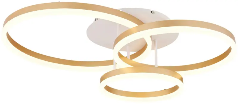 LED-Deckenleuchte Christian Opal/Champagnerfarben max. 36W Deckenlampe
