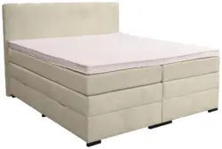 Boxspringbett Malaga ohne Fu&szlig;teil Beige ca. 160x200cm