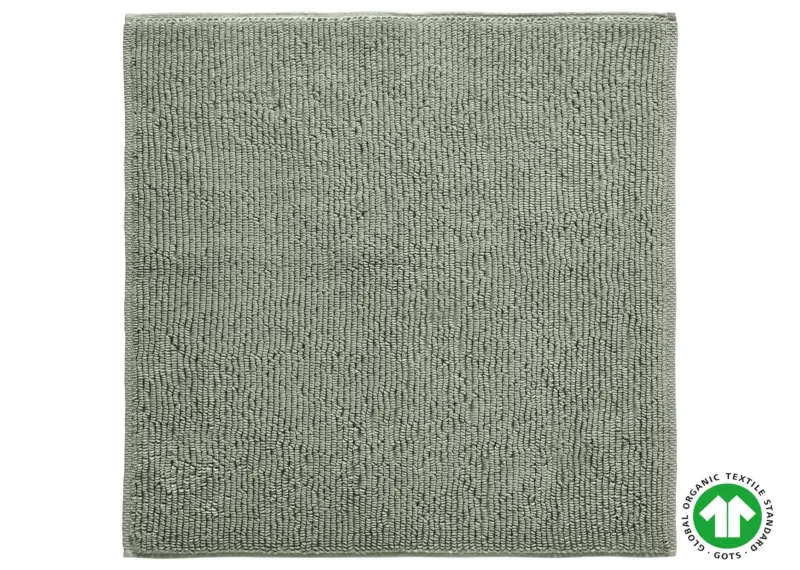 Badematte Bio Hanna in Olivgr&uuml;n ca. 60x60cm